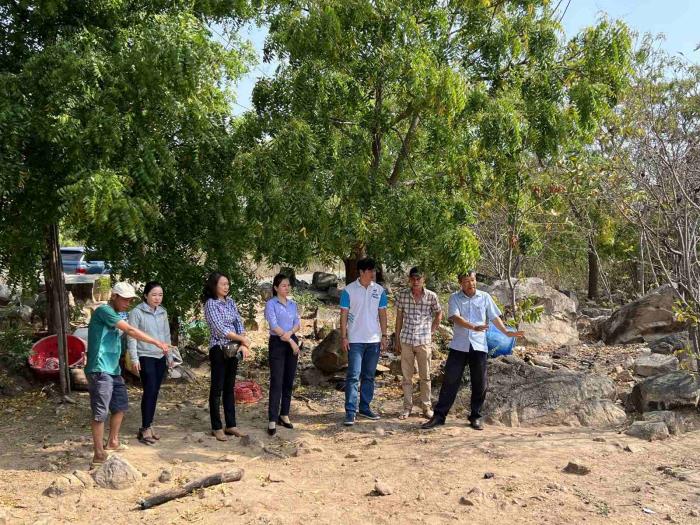 Hỗ trợ kinh phí xây nhà lần 1/2023 tại Ninh Thuận cho gia đình chị Cao Thị Hương